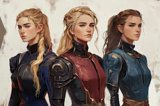 draw dnd character art fantasy scifi illustration for you