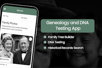 develop a custom ancestry and family tree app like ancestry
