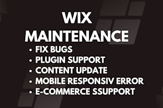 fix your wix errors, problems, bugs and troubleshoot or just edit your site