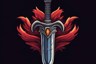 create medieval, fantasy, rpg, rustic, scifi and game logo