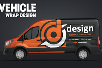 do professional vehicle wrap design for your car, van, truck, trailer, pickup