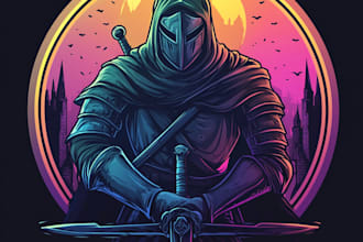 make a custom fantasy, rpg, sci fi animated game logo