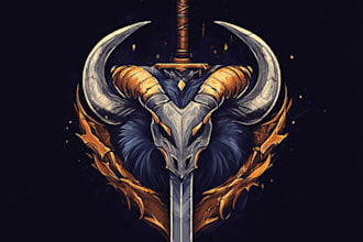 do mythical beasts, monsters, fantasy logo or illustrations
