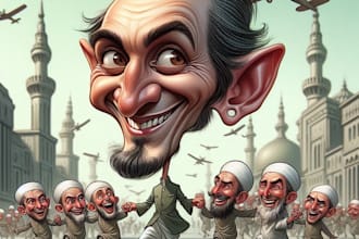 draw a portrait style caricature art