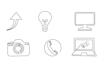 design hand draw icons set for your app or website
