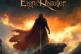create an epic fantasy book cover