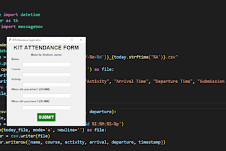create a custom python based attendance management system