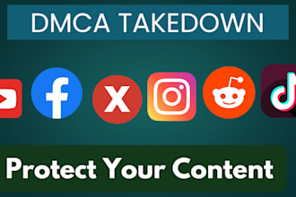 send dmca takedown notices to remove leaked,illegal,content