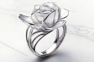 do a quick jewelry sketch design your concept