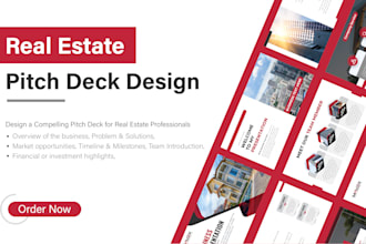 design a compelling pitch deck for real estate professionals