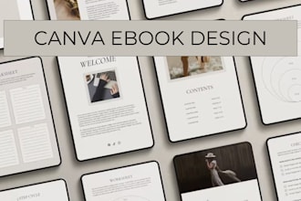 create a canva ebook magazine for women workout cloth self help, parenting guide