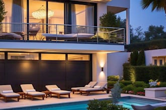 do 3d exterior design, 3d commercial modeling using ai generate with render