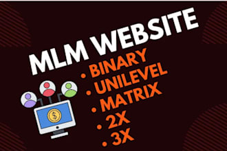 do professional MLM website design, secure and customized solution
