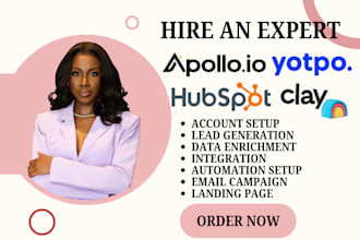 set up clay clay com apollo hubspot yotpo klaviyo bulk sms marketing integration