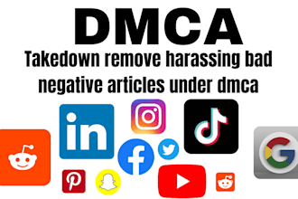 remove harassing negative bad content articles under dmca