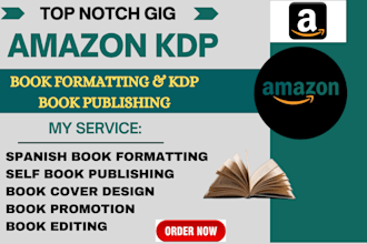 amazon kdp spanish book publishing, formatting and spanish book typesetting
