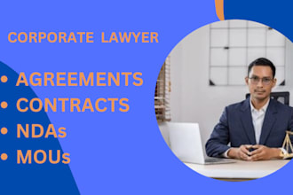 expertly draft legal contract, agreement, nda, contract review and legal letter