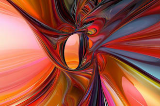 design abstract one line art with boho style