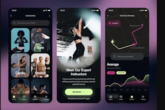 develop health and fitness app, mental health app, gym app for you