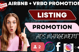 do airbnb listing, airbnb promotion, airbnb marketing and vrbo booking