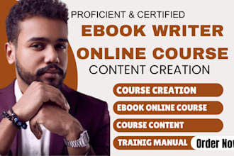 create online course creation course content ebook online course training course