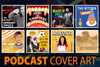 do a professional podcast cover art design