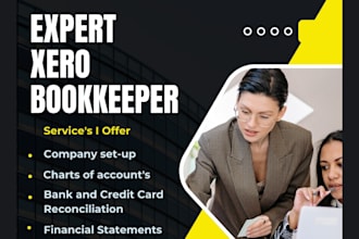handle bookkeeping in xero, streamline records, and complete bank reconciliation