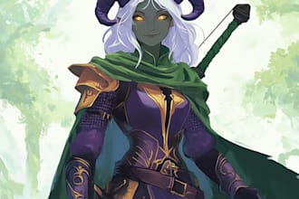 draw fantasy dnd art, monster character, scifi, sheet, and dnd party