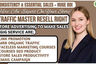 promote master resell rights course with email marketing campaign, sales funnel