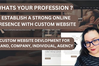 design portfolio website for handyman, barber hairdresser, tattoo, makeup artist