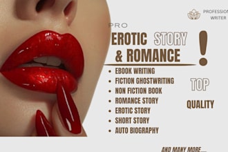 ghostwrite steamy romance story, personalize erotic stories, nsfw fiction erotic