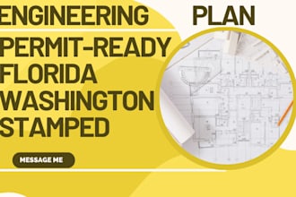 structural foundation plan load calculations framing design pe stamp washington