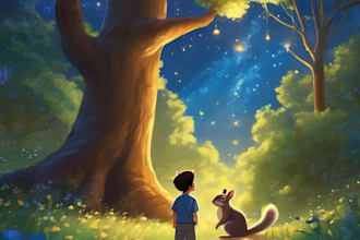 do african american children story book illustration