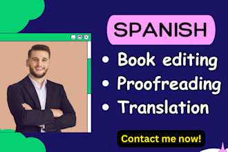 proofread and edit your spanish, italian book, ebook translation, book design