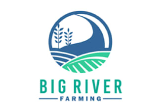 make suitable big river farming logo