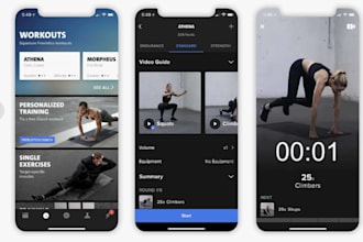 design a health and fitness website and fitness applications