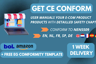 write and design a ce compliant user manual in 5 languages