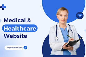 design healthcare website, medical website dental hospital doctor clinic website