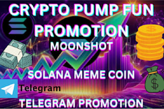 crypto pump sui ,solana meme coin  pump fun presale  moonshot telegram promotion