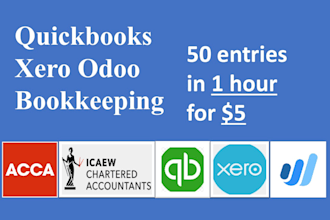 quickbooks online bookkeeping, xero and wave accounting