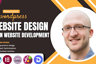 build professional wordpress website design, clean  responsive wordpress website