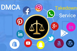 send dmca takedown notice to google, fb, ig, reddit, onlyfans, ebay, amazon