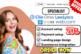 notary website clio grow notary landing page lawlytics web com site123