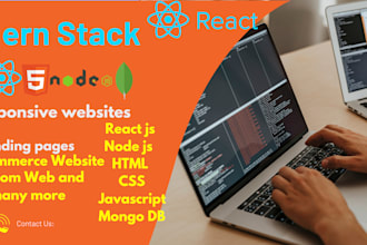 be develop websites using react mern stack html css business web