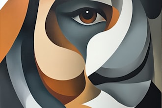 create digital abstract art for your wall