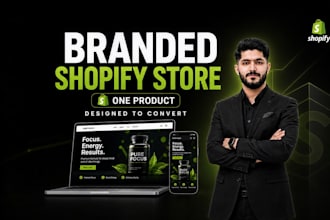 build a branded one product shopify dropshipping store
