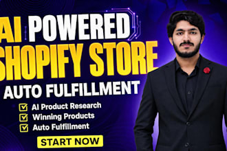 build a fully automated ai shopify dropshipping store