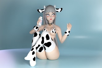 create 3d vr chat avater roblox avatar nsfw avatar vrc 3d model furry vtuber