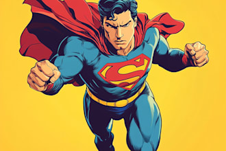 design superhero character for you