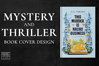 design a custom mystery or thriller book cover